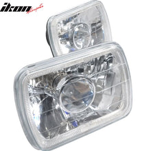 Load image into Gallery viewer, 7x6in Blue Halo H4 Bulb Sealed Beam Square Headlight Headlamp