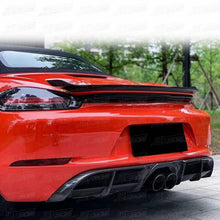 Load image into Gallery viewer, Dry Carbon Fiber Rear Trunk Spoiler for Porsche Cayman Boxster 718 16-19