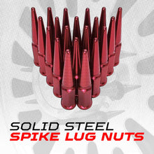 Load image into Gallery viewer, 3/8-24 Extended Spike Lug Nuts - 60 Degree Taper Seat