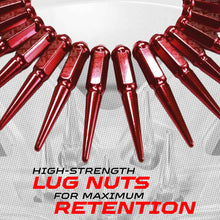 Load image into Gallery viewer, 9/16 Extended Spike Lug Nuts - 60 Degree Taper Seat