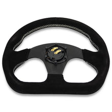 Load image into Gallery viewer, Heartbreak Lightweight Flat Racing Billet 6-Bolt Steering Wheel Black Alcantara Quadro