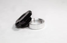 Load image into Gallery viewer, Autosports Engineering Billet Reservoir Cap &amp; Bung- Anodized Black