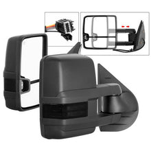 Load image into Gallery viewer, SPYDER xTune Chevy Silverado 07-13 Heated Smoke LED Signal Telescoping Mirrors MIR-CSIL07S-G2-PWH-SM-SET 9936722