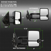 Load image into Gallery viewer, SPYDER xTune Chevy Silverado 07-13 Heated Smoke LED Signal Telescoping Mirrors MIR-CSIL07S-G2-PWH-SM-SET 9936722