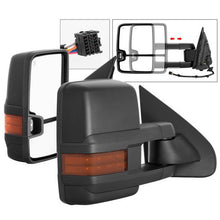 Load image into Gallery viewer, SPYDER xTune Chevy Silverado 14-16 Heated Amber LED Signal Telescoping Mirrors MIR-CSIL14S-G2-PWH-AM-SET 9936708