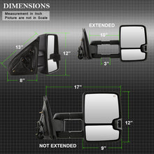 Load image into Gallery viewer, SPYDER xTune Chevy Silverado 14-16 Heated Amber LED Signal Telescoping Mirrors MIR-CSIL14S-G2-PWH-AM-SET 9936708