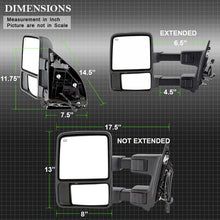 Load image into Gallery viewer, SPYDER xTune Ford SuperDuty 08-15 Extendable Heated Mirrors w/ LED Signal Smoke MIR-FDSD08S-PW-SM-SET 9935831
