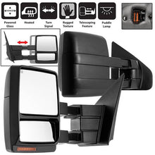 Load image into Gallery viewer, SPYDER xTune Ford F-150 07-14 Heated Amber LED Signal Telescoping Mirror - SET MIR-FF15007S-PWH-AM-SET 9936791