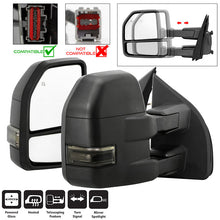 Load image into Gallery viewer, SPYDER xTune 15-17 Ford F-150 Heated LED Telescoping Pwr Mirrors - Smk (Pair) (MIR-FF15015S-G4-PWH-SM-SET) 9943065