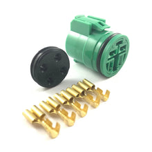 Load image into Gallery viewer, Honda OBD1 4-Pin Alternator Connector &amp; Terminal Kit (Round Green)