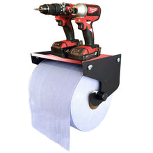 Load image into Gallery viewer, Heavy Duty Metal Blue Roll Holder Wall Mounted Galvanized Paper Towel Dispenser
