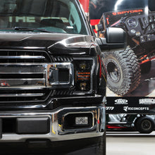 Load image into Gallery viewer, xTune Ford F150 18-20 Amber DRL Full LED Two Projector Headlights - Black PRO-CH-FF15018S-FLED-AM-BK 9949579