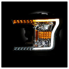 Load image into Gallery viewer, xTune Ford F150 18-20 White DRL Full LED Two Projector Headlights - Chrome PRO-CH-FF15018S-FLED-C 9949609