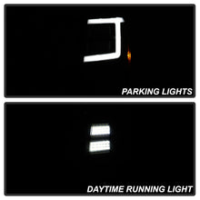 Load image into Gallery viewer, xTune 07-14 Cadillac Escalade DRL LED Light Bar Proj. Headlights - Black Smoked PRO-JH-CAES07-LB-BSM 9049071