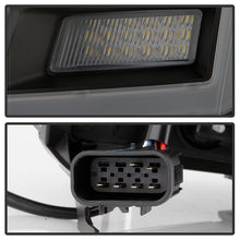 Load image into Gallery viewer, xTune 07-14 Cadillac Escalade DRL LED Light Bar Proj. Headlights - Black Smoked PRO-JH-CAES07-LB-BSM 9049071