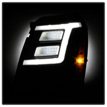 Load image into Gallery viewer, xTune 07-14 Cadillac Escalade DRL LED Light Bar Proj. Headlights - Black Smoked PRO-JH-CAES07-LB-BSM 9049071