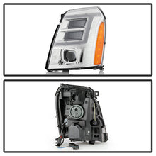 Load image into Gallery viewer, SPYDER xTune 07-14 Cadillac Escalade LED DRL Projector Headlights – Chrome