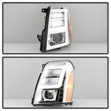 Load image into Gallery viewer, SPYDER xTune 07-14 Cadillac Escalade LED DRL Projector Headlights – Chrome