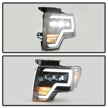 Load image into Gallery viewer, xTune Ford F150 09-14 Projector Headlights - Halogen Model Only - Black PRO-JH-FF15009-FLED-BK 9050206