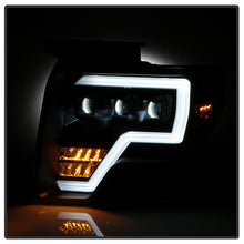 Load image into Gallery viewer, xTune Ford F150 09-14 Projector Headlights - Halogen Model Only - Black PRO-JH-FF15009-FLED-BK 9050206