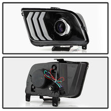 Load image into Gallery viewer, xTune Ford Mustang 05-09 Halogen w LED DRL Projector Headlights - Black PRO-JH-FM05-LED-BK 9949364