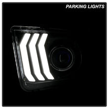 Load image into Gallery viewer, xTune Ford Mustang 05-09 Halogen w LED DRL Projector Headlights - Black PRO-JH-FM05-LED-BK 9949364