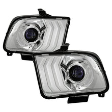 Load image into Gallery viewer, xTune Ford Mustang 05-09 Halogen w LED DRL Projector Headlights - Chrome PRO-JH-FM05-LED-C 9949371