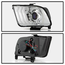 Load image into Gallery viewer, xTune Ford Mustang 05-09 Halogen w LED DRL Projector Headlights - Chrome PRO-JH-FM05-LED-C 9949371