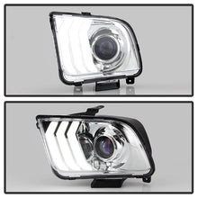 Load image into Gallery viewer, xTune Ford Mustang 05-09 Halogen w LED DRL Projector Headlights - Chrome PRO-JH-FM05-LED-C 9949371