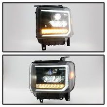 Load image into Gallery viewer, xTune GMC Sierra 1500 14-15 Sierra 2500 3500 15-17 Headlight Halogen Mdls- Black PRO-JH-GS14-FLED-BK 9050107