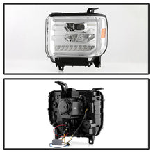 Load image into Gallery viewer, xTune GMC Sierra 1500 14-15 Sierra 2500 3500 15-17 Headlight Halogen Mdls- Chrome PRO-JH-GS14-FLED-C 9050114