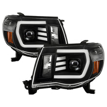 Load image into Gallery viewer, xTune Toyota Tacoma 05-11 LED Light Bar Projector Headlights - Black PRO-JH-TT05-LB-BK 9050145