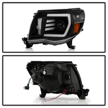Load image into Gallery viewer, xTune Toyota Tacoma 05-11 LED Light Bar Projector Headlights - Black PRO-JH-TT05-LB-BK 9050145