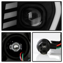 Load image into Gallery viewer, xTune Toyota Tacoma 05-11 LED Light Bar Projector Headlights - Black PRO-JH-TT05-LB-BK 9050145
