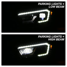 Load image into Gallery viewer, xTune Toyota Tacoma 16-19 SR SR5 Model LED DRL Projector Headlights- Black PRO-JH-TTA16-FLED-SR-BK 9050060