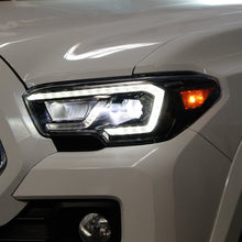 Load image into Gallery viewer, xTune Toyota Tacoma 16-19 SR SR5 Model LED DRL Projector Headlights- Black PRO-JH-TTA16-FLED-SR-BK 9050060