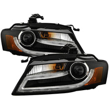 Load image into Gallery viewer, Spyder Audi A4 09-12 Projector Headlights Xenon/HID Model Only - DRL LED Blk PRO-YD-AA408-HID-DRL-BK 5080752