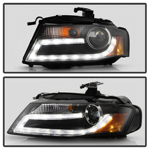 Load image into Gallery viewer, Spyder Audi A4 09-12 Projector Headlights Xenon/HID Model Only - DRL LED Blk PRO-YD-AA408-HID-DRL-BK 5080752