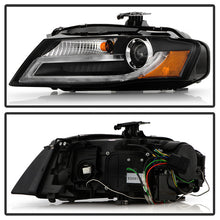 Load image into Gallery viewer, Spyder Audi A4 09-12 Projector Headlights Xenon/HID Model Only - DRL LED Blk PRO-YD-AA408-HID-DRL-BK 5080752