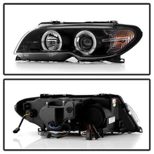 Load image into Gallery viewer, Spyder BMW E46 3-Series 04-06 2 DR Projector Halogen Model- LED Halo Blk PRO-YD-BMWE4604-2DR-HL-BK 5077141