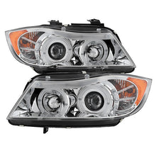 Load image into Gallery viewer, Spyder BMW E90 3-Series 06-08 Projector LED Halo Amber Reflctr Rplc Bulb Chrm PRO-YD-BMWE9005-AM-C 5009012