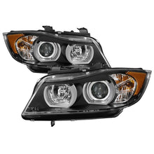 Load image into Gallery viewer, Spyder BMW E90 3-Series 06-08 4DR Headlights - AFS HID Only - Black PRO-YD-BMWE9005V2-AFSHID-BK 5083838