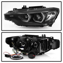 Load image into Gallery viewer, Spyder 12-14 BMW F30 3 Series 4DR Projector Headlights - LED DRL - Black (PRO-YD-BMWF3012-DRL-BK) 5084347