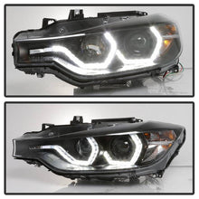 Load image into Gallery viewer, Spyder 12-14 BMW F30 3 Series 4DR Projector Headlights - LED DRL - Black (PRO-YD-BMWF3012-DRL-BK) 5084347