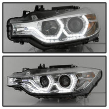 Load image into Gallery viewer, Spyder 12-14 BMW F30 3 Series 4DR Projector Headlights - LED DRL - Chrome (PRO-YD-BMWF3012-DRL-C) 5084354