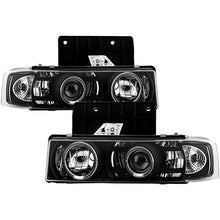 Load image into Gallery viewer, Spyder Chevy Astro 95-05/GMC Safari 95-05 Projector Headlights LED Halo Black PRO-YD-CA95-HL-BK 5009210