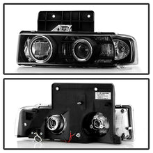 Load image into Gallery viewer, Spyder Chevy Astro 95-05/GMC Safari 95-05 Projector Headlights LED Halo Black PRO-YD-CA95-HL-BK 5009210