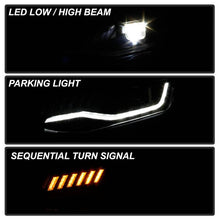 Load image into Gallery viewer, Spyder Chevy Camaro 16-18 Halogen Model Full LED Headlights Black PRO-YD-CCAM16HALAP-SEQ-BK 5087317