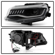 Load image into Gallery viewer, Spyder Chevy Camaro 16-18 Halogen Model Full LED Headlights Black PRO-YD-CCAM16HALAP-SEQ-BK 5087317