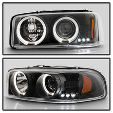 Load image into Gallery viewer, Spyder GMC Sierra 1500/2500/3500 99-06 Projector Headlights LED Halo LED Black PRO-YD-CDE00-HL-BK 5009357